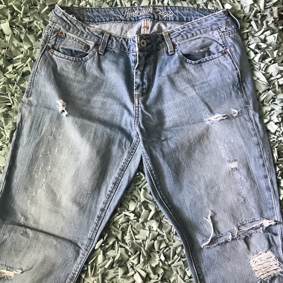 American Eagle Distressed Flared Jeans - Picture 1 of 7